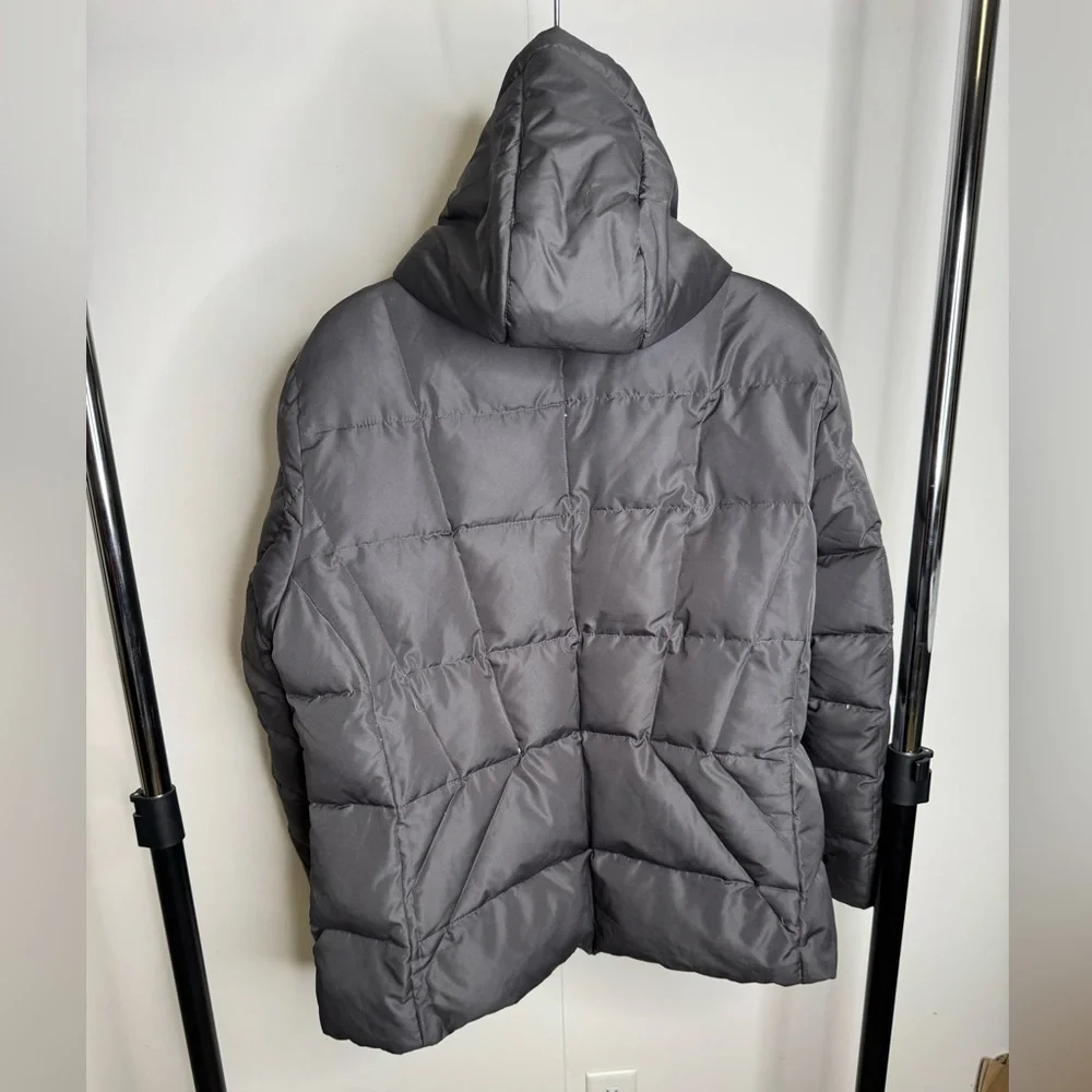 CALVIN KLEIN 1X Gray Winter Coat with attached hood